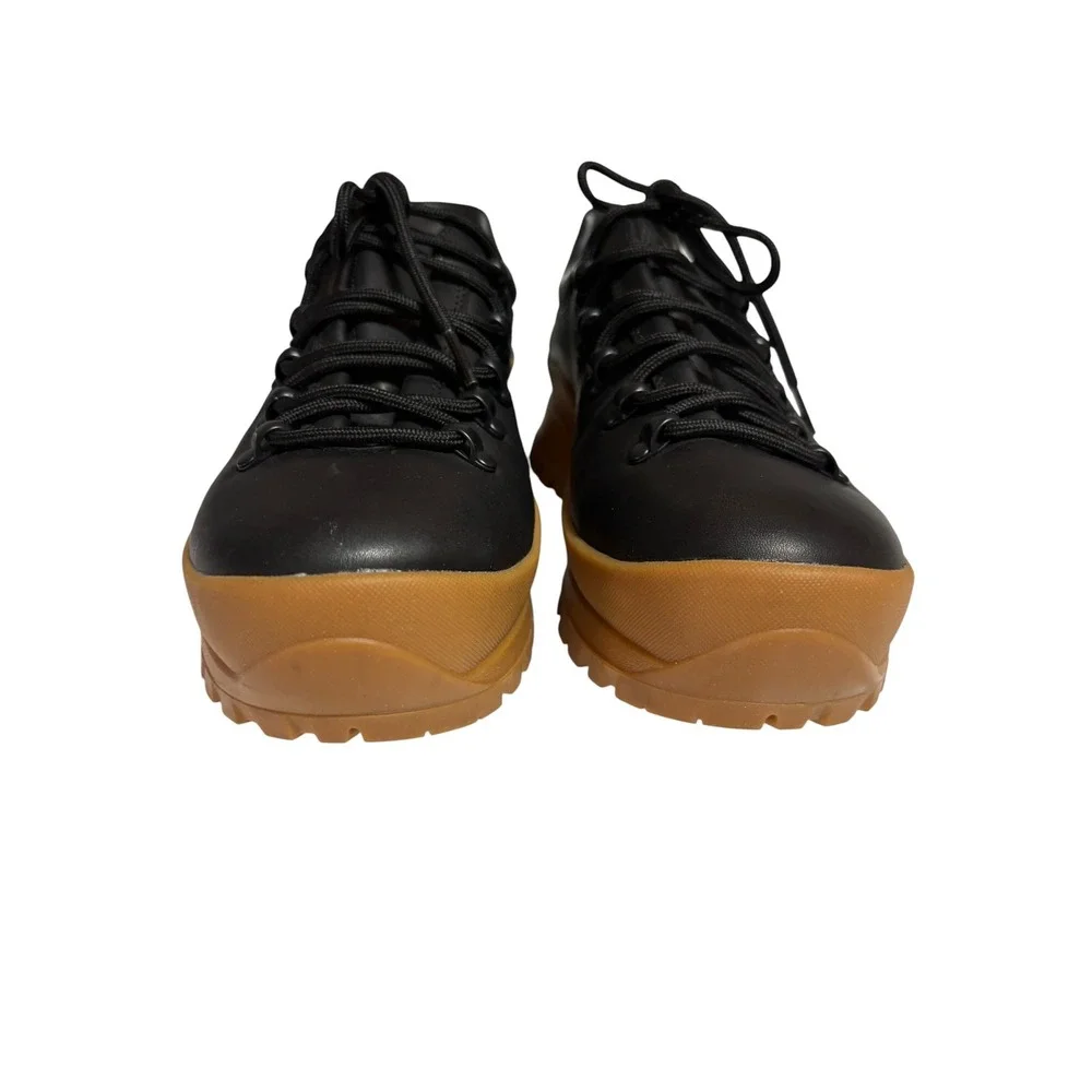 Merrell Black Chunky Bristol Low Vibram Gum Sole Lace Up Hiking Boot Shoe - 9